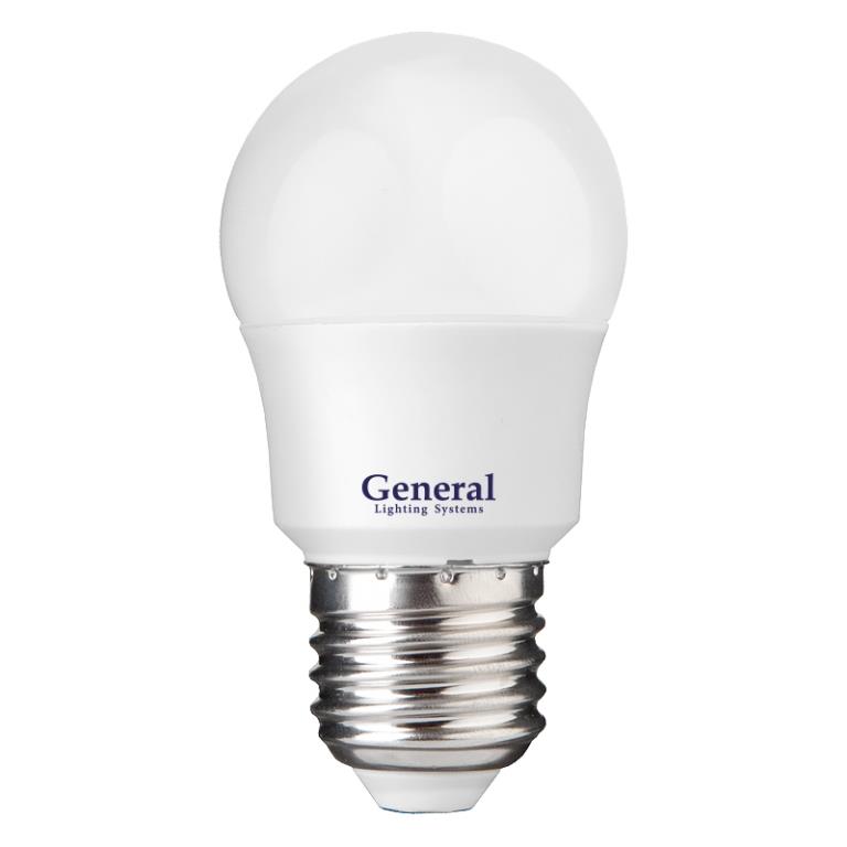 Лампа светодиодная General Стандарт GLDEN-G45F-10-230-E27-2700, 683600, Е-27, 2700 К