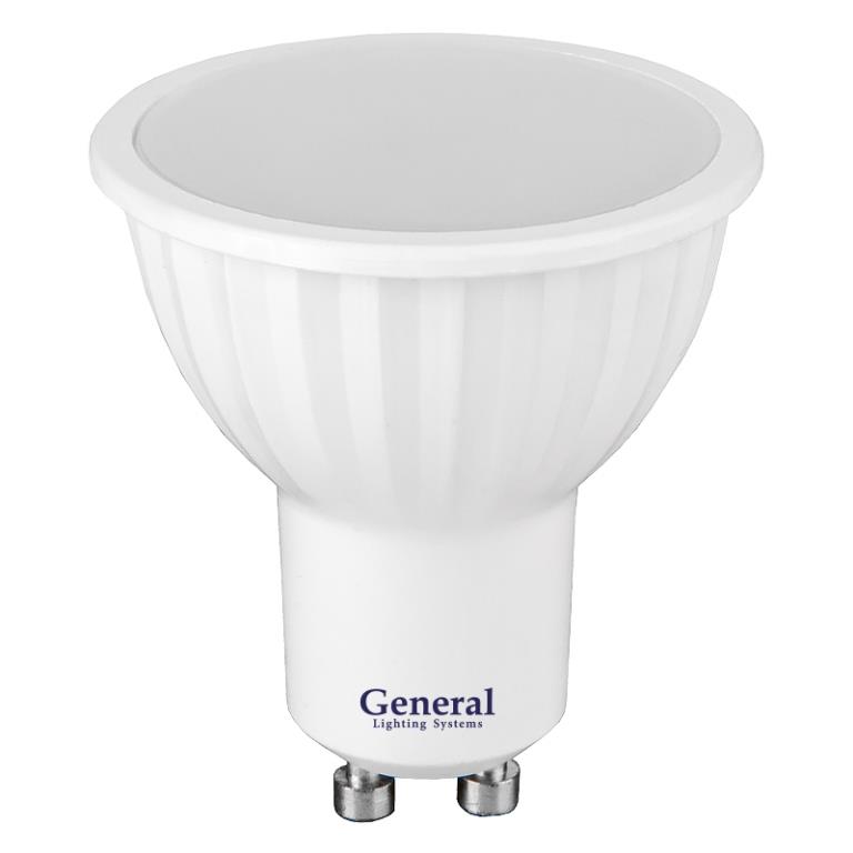 Лампа светодиодная General Стандарт GLDEN-MR16-7-230-GU10-4500, 660310, GU-10, 4500 К