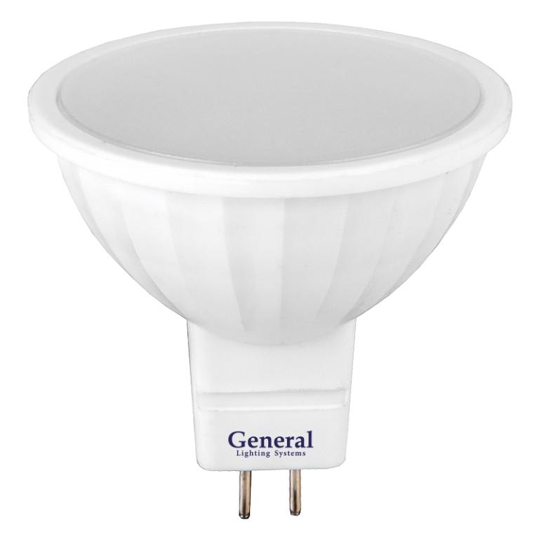 Лампа светодиодная General Стандарт GLDEN-MR16-10-GU5.3-12-6500, 661023, GU-5.3, 6500 К